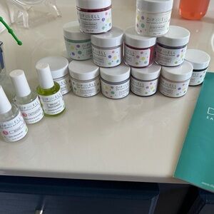 Tons of Dipwell dip powders, some brand new!